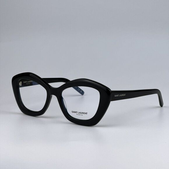 NEW Saint Laurent SL68OPT 001 Black Cat Eye Women Eyeglasses - Picture 10 of 15